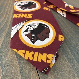 Vintage Handmade Washington Redskins NFL Football Necktie Neck Tie Maroon (A9)